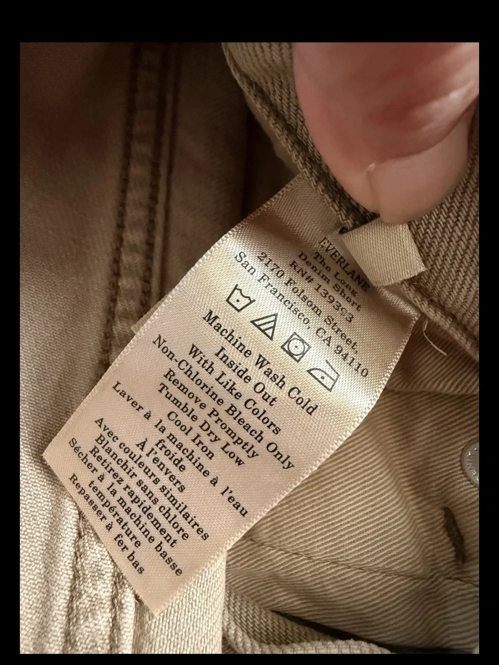 NWT Everlane The Long Denim Short Size 25R (B3) 102